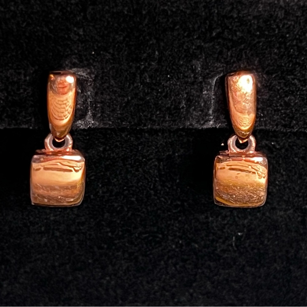 Anne Klein Gold-Tone Square Earrings